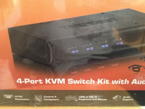 Trendnet 4 Port KVM Switch Kit With Audio