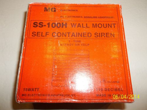SS-100H WALL MOUNT SELF CONTAINED SIRENS by MG ELECTRONICS