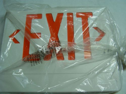Exit Sign ORANGE, Lights Up, Has Hardware, AS IS, ALL PICTURED PIECES