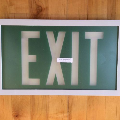 NEW IN BOX  ISOLITE Self-Luminous Exit Sign, 20 yr., 1 Face--SLX60SG20WH $463.00