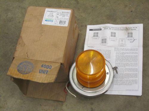 Edwards adaptabeacon model 50a-n5-40wh flashing light 40 watt halogen amber for sale