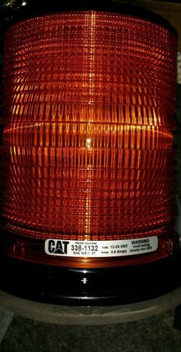 (2) Led Caterpillar beacon lights strobe safety towing caution  9-36 volts