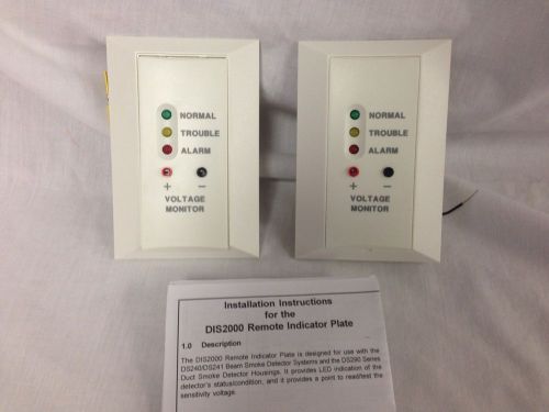 (2) Detection Systems DIS2000 Remote Indicator Plate