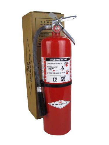 Amerex b457 sodium bicarb 10 lb dry chemical red industrial fire extinguisher for sale
