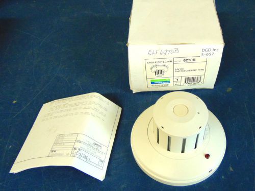 Edwards 6270B 24V DC Photoelectric Type Smoke Detector &#034;New In Box&#034;  S657