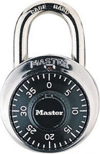 Master lock dial combination combo padlock 1500 new school locker gym black!! for sale