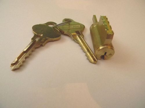 Schlage everest 29 knob and lever cylinder kit- dull brass - new s123 for sale