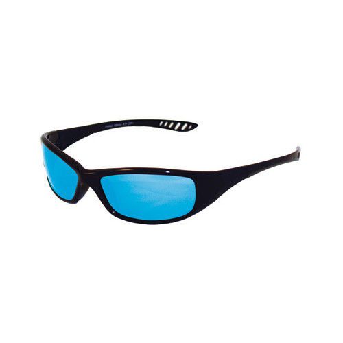 Jackson safety spectacle with black frame and light blue lens for sale