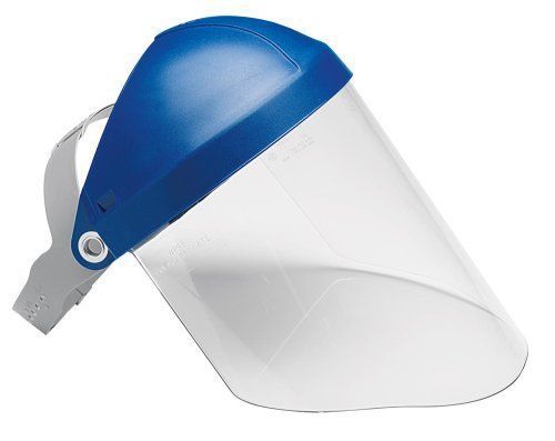 NEW! Professional Clear Safety Face Shield - Headgear Protects Chemical Splash