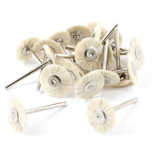 10 pairs t shaped beige nylon metal shank polishing brush wheel for sale