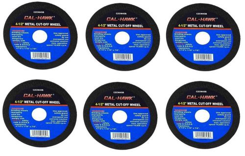 6 pc 4 1/2&#034; cut off wheel metal cutting disc grinders 1/16&#034; thickness for sale
