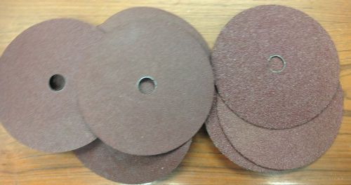 Norton 24 &amp; 50 Grit Aluminum Oxide Fibre Sanding Discs, 7&#034; x 7/8&#034; (Qty:  8)