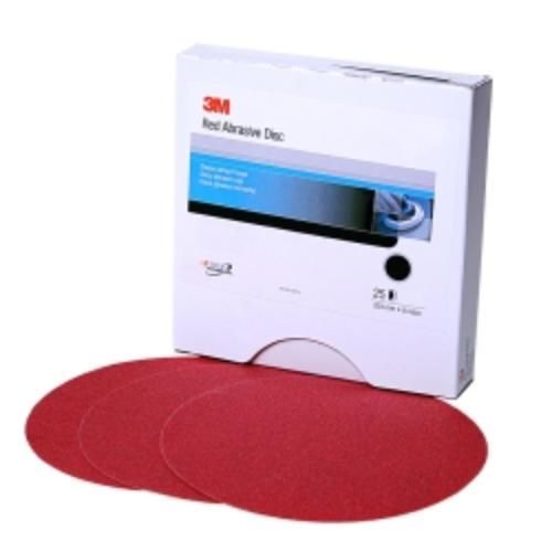 3m 01116 Red Abrasive Stikit Disc, 6&#034;, P80d, 100 Per Roll