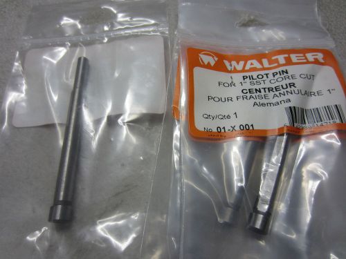 5 new WALTER 1/8&#034;-1/2&#034; Multi-Step Drill PILOT PIN 1&#034; SST Core Cut 01-X001