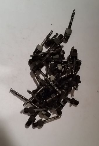 #30 assorted 1/4x28 threaded drill bits