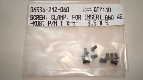 Torx screw clamp for insert &amp; we-kub 06534-212-060 p/n txm 3.5mm x 5mm for sale