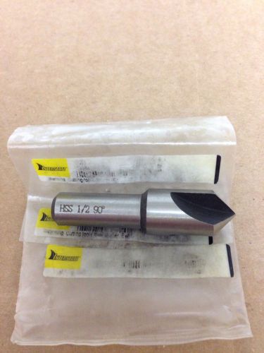 1/2 90 Degree HSS 3 Flute Coutersink 3/8&#034; Shank. Free Shipping.