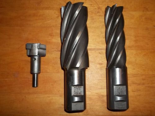 Lot of 3 End Mills - Machinist tools cutters - Lot 3