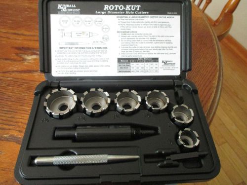Kimball Midwest 7/8-1 1/2 HOLE CUTTERS DRILL BIT HOLE SAW KIT part# 82-2042