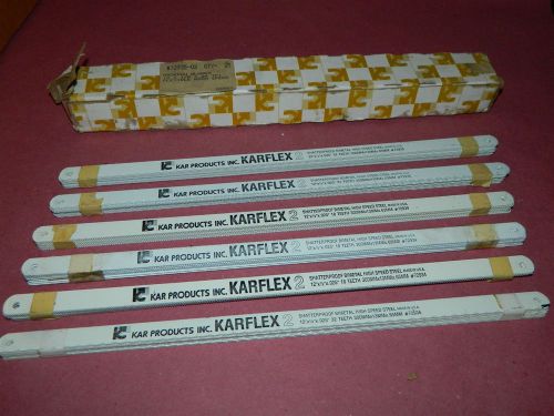 Kar products karflex 12&#034; x 1/2 x .025 hack saw blades 72 pcs 32 24 18 tooth for sale
