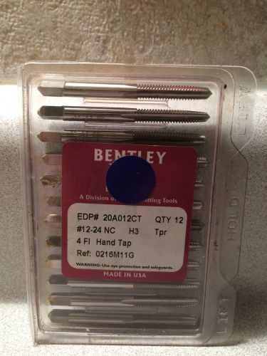 Bentley Tap &amp; Die - 12-24 NC H3 - 4 FI Hand Tap - 20A012CT - NEW