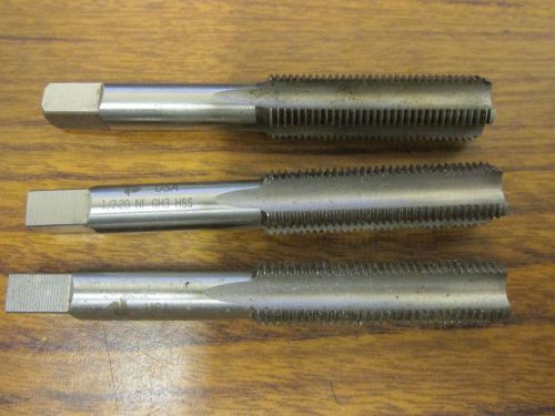 (3) cleveland  1/2-20 nf gh3 hss four flute taps (bottom) for sale