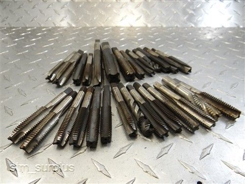 LOT OF 27 HSS HAND TAPS 3/8&#034;-16NC TO 3/4&#034;-9NC