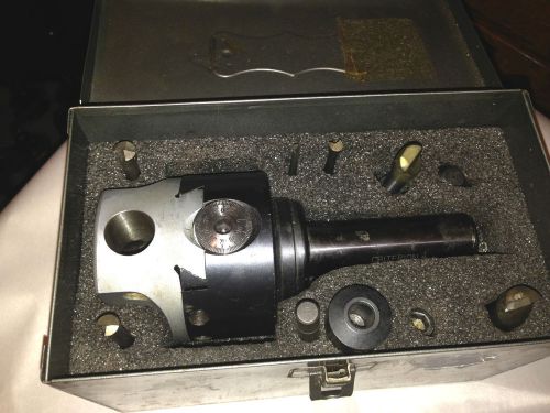 CRITERION BORING HEAD 1 1/2&#034;-18 IN METAL CASE WITH PARTS