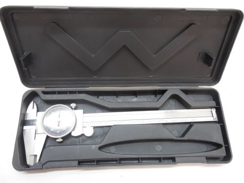 PRECISION S.S. DIAL CALIPER 6&#034; BLACK FACE MACHINIST INSPECTION TOOL