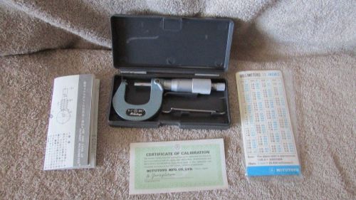 Mitutoyo Outside Micrometer - No. 115-253 - 0-1&#034; - .0001&#034; - Made in Japan  (G 9)