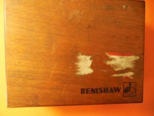 Renishaw disc and straight stylus, everything in pictures with wooden box for sale