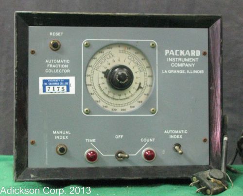RARE VINTAGE PACKARD AUTOMATIC FRACTION COLLECTOR !!          h