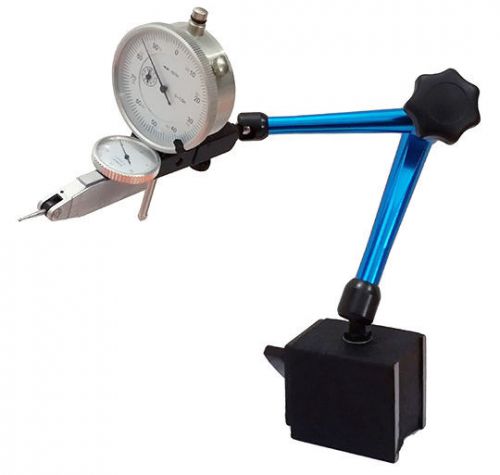 Universal magnetic base 0.0005&#034; test indicator and 0.001&#034; dial indicator new for sale