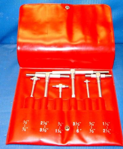 TAKACHIHO Telescoping Gauges MADE IN JAPAN - 5/16&#034; to 6&#034; EXCELLENT CONDITION