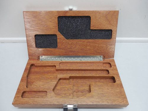 MITUTOYO 64PPP932 MAHOGANY CASE ONLY FOR DIGIMATIC CALIPER &amp; MICROMETER