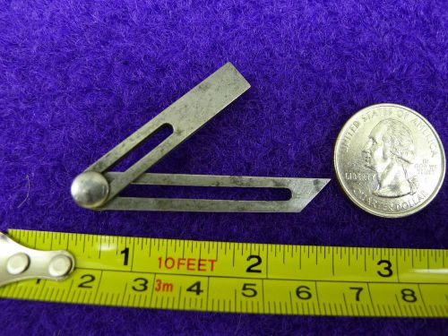 Rare Vintage Machinist Bevel Square-very small pocket size early 1900&#039;s