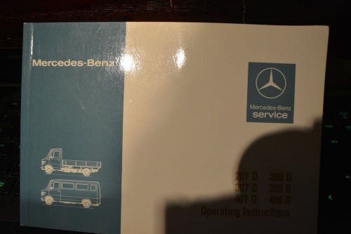 Mercedes Benz Operating Instructions for 207D, 307D, 407D, 209S, 309D, 409D