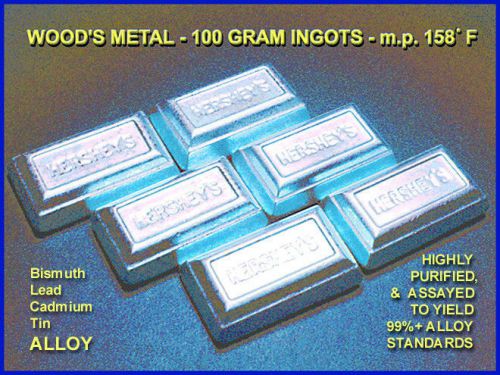 Cerrobend metal alloy 200g m.p.158°f/70°c 30x purified for sale