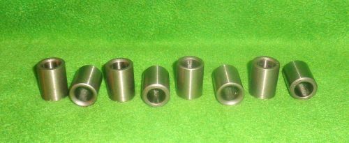 Lot of 8 Press Fit Drill Bushings  1/2 ” ID  3/4 ” OD 1” length  Linear Steel
