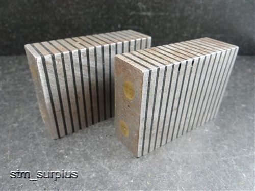 Pair of magnetic parallel blocks standard pole type usa! 1 x 2 x 3 for sale