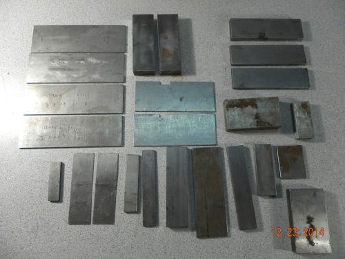 Machinist Parallels &amp; Set Up Miscellaneous Steel Pieces 10 pounds Flat Rate Ship