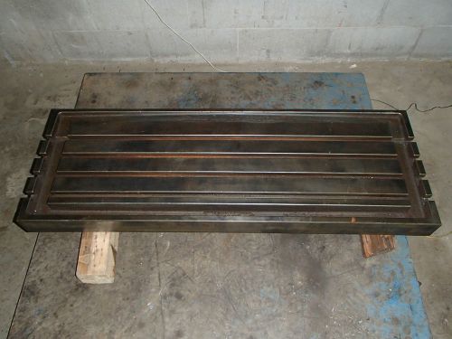 42&#034; x 12.25&#034; x 1.5&#034; Steel Welding T-Slotted Table Cast iron Layout Plate T-Slot