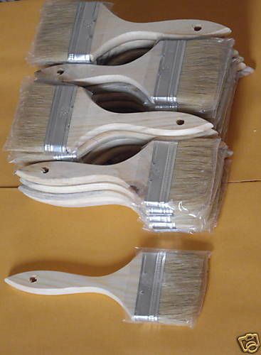 100 natural china bristle 2.5&#034; chip brush paint stain for sale
