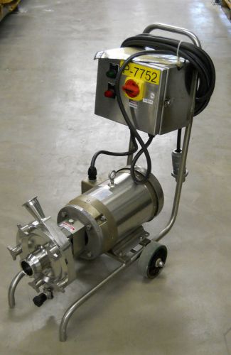Stainless steel 1.5 1 1/2 hp horsepower  single speed centrifugal sanitary pump for sale