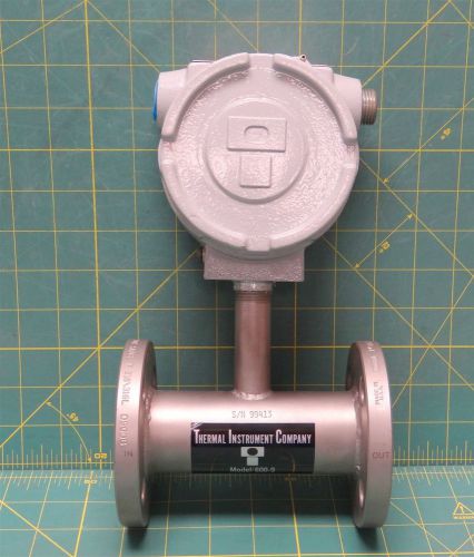 Thermal Instrument Model 600-9 Flowmeter w/ Stainless Steel 1&#034; Flange / 0-5 GPM