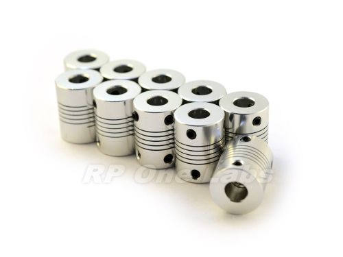 10 x Flexible Shaft Coupler 5mm To 8mm for CNC Routers Reprap Prusa 3D printers