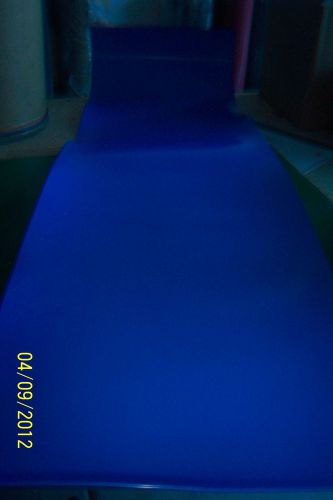 Virgin teflon sheet 1/16&#034; thick  blue  17&#034; x 65&#034; for sale