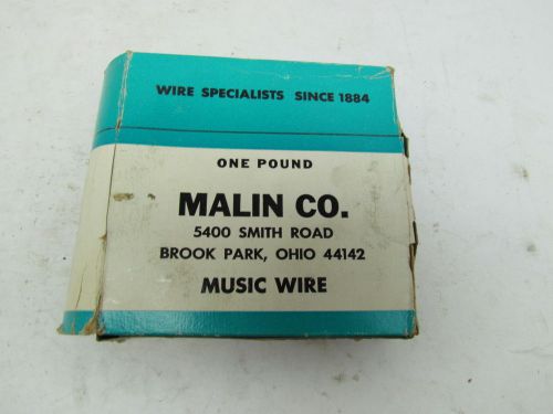 Malin music wire #28 0.071dia new in box 1lb roll for sale