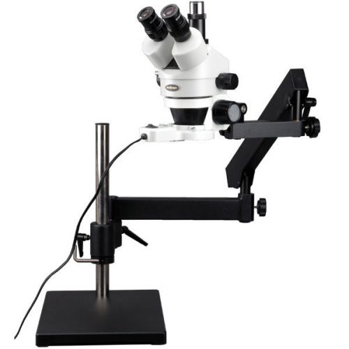 3.5X-90X Articulating Trinocular Zoom Microscope with Ring Light