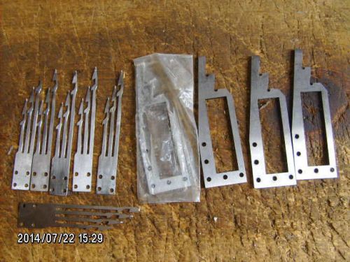 10 pc lot thread catchers &amp; plates - UNION SPECIAL multi-needle sewing machines